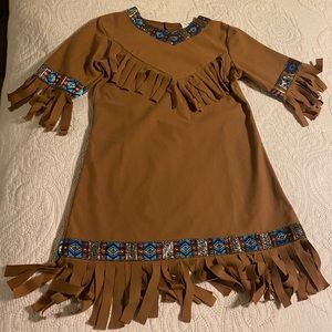 Girls American Indian Halloween Dress